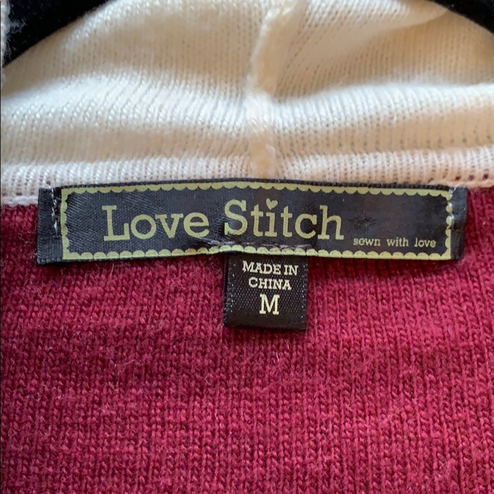 Love stitch Hooded Sweater - Picture 2 of 4